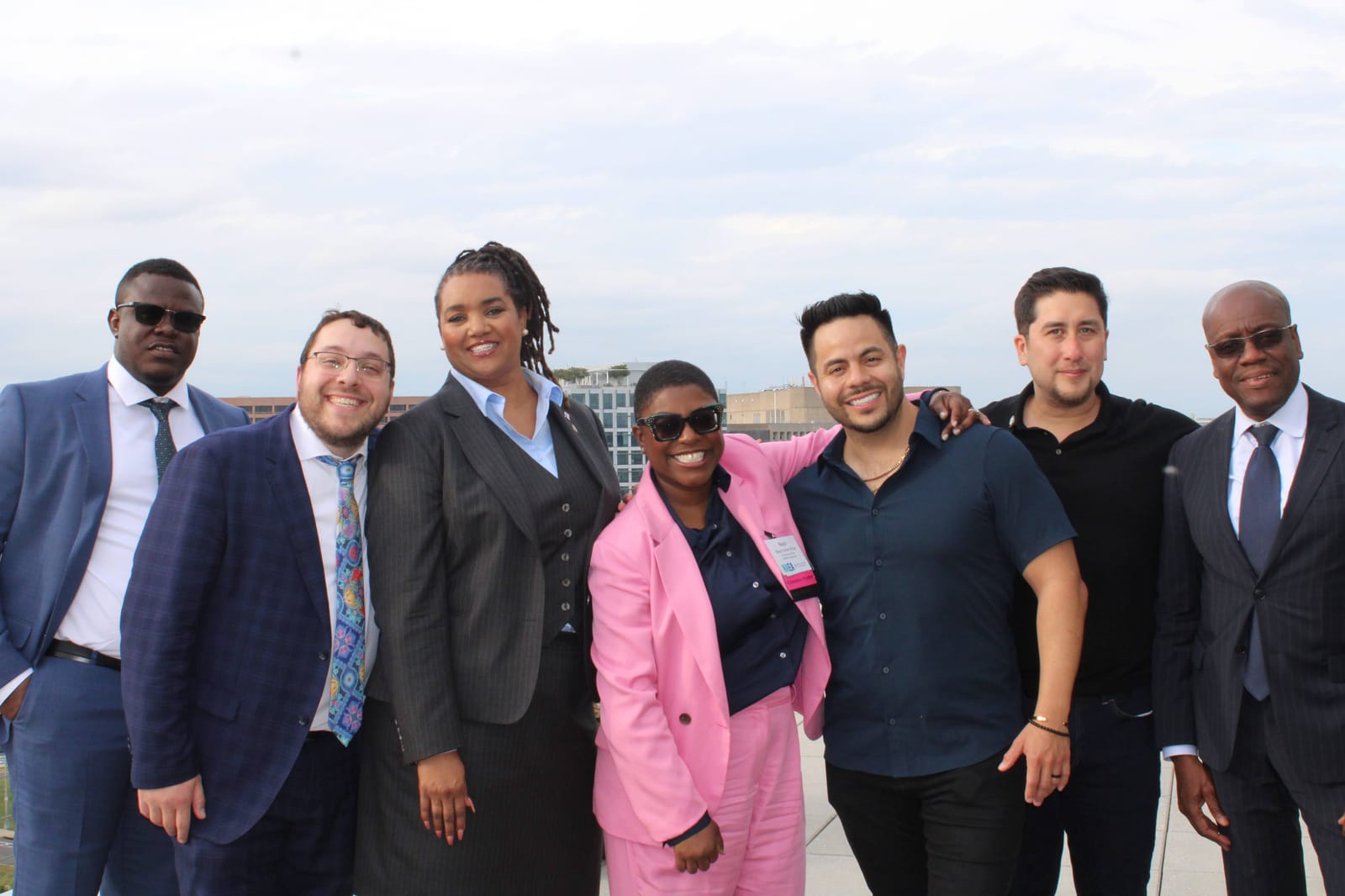 Yehuda networking at an industry event
