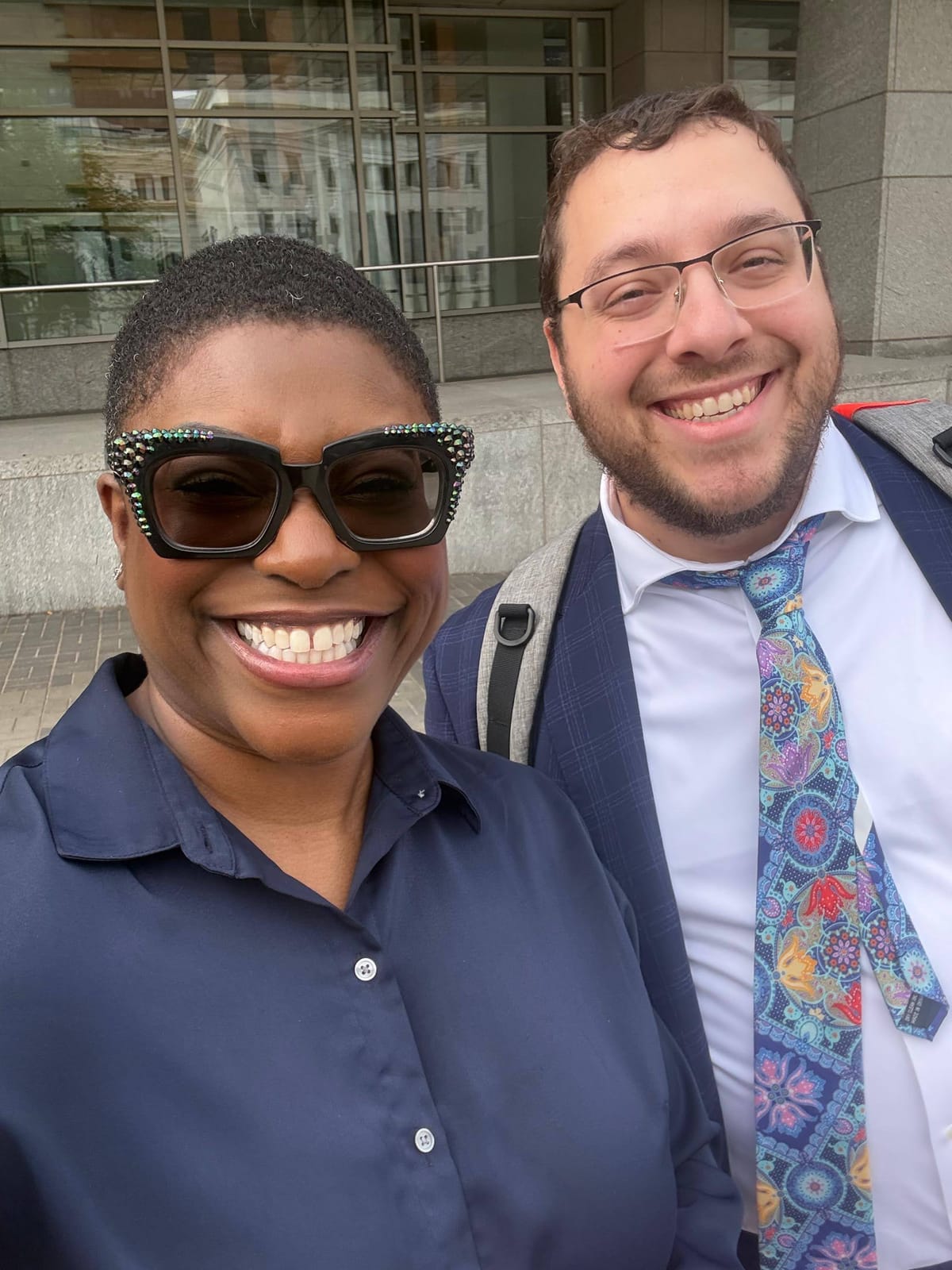 Yehuda with Nayo Carter-Gray